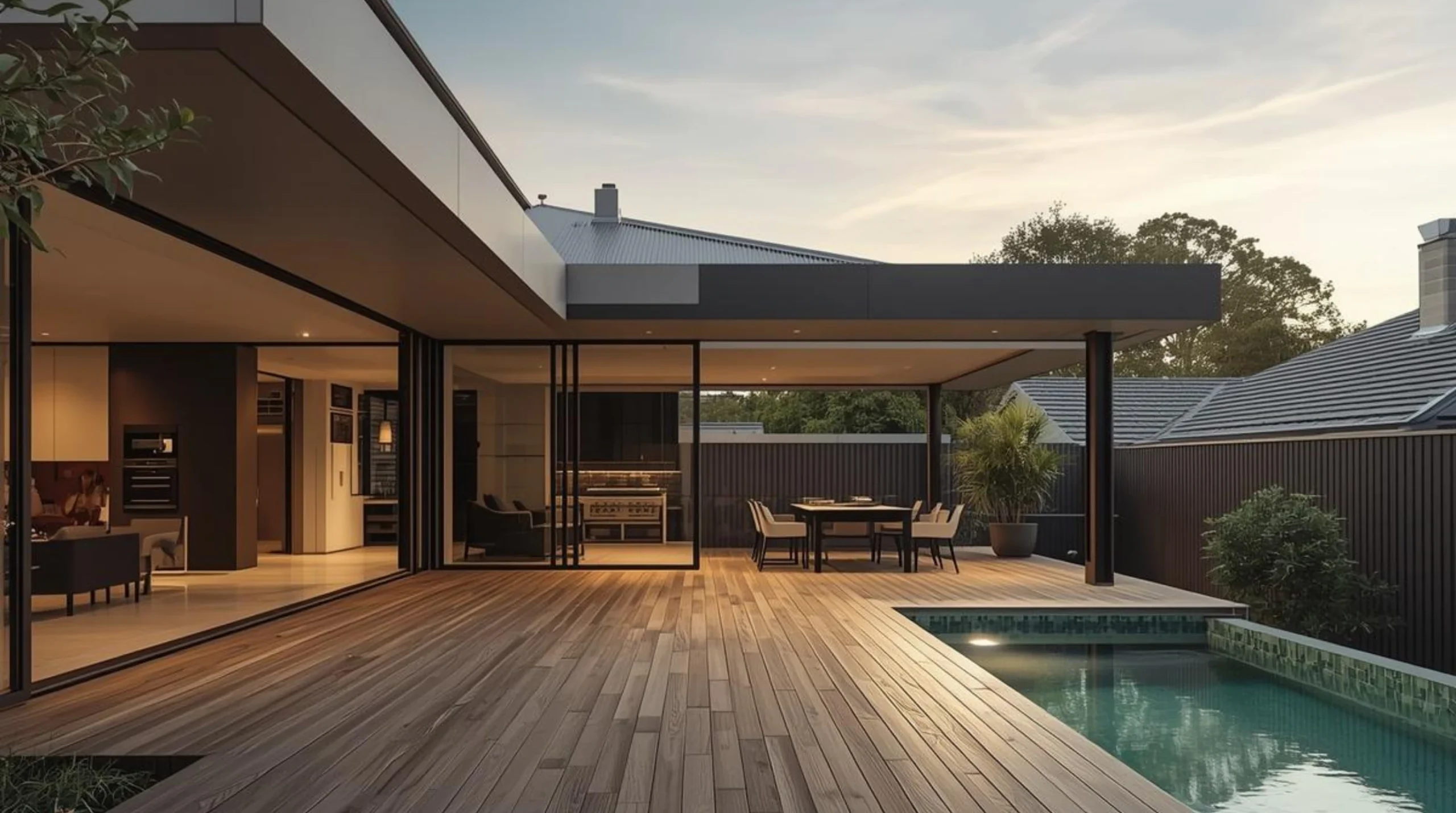modern timber deck construction south coast carpentry